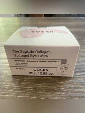 COSRX The Peptide Collagen Hydrogel Eye Patches 60ea Beauty Eye Care Box 85g